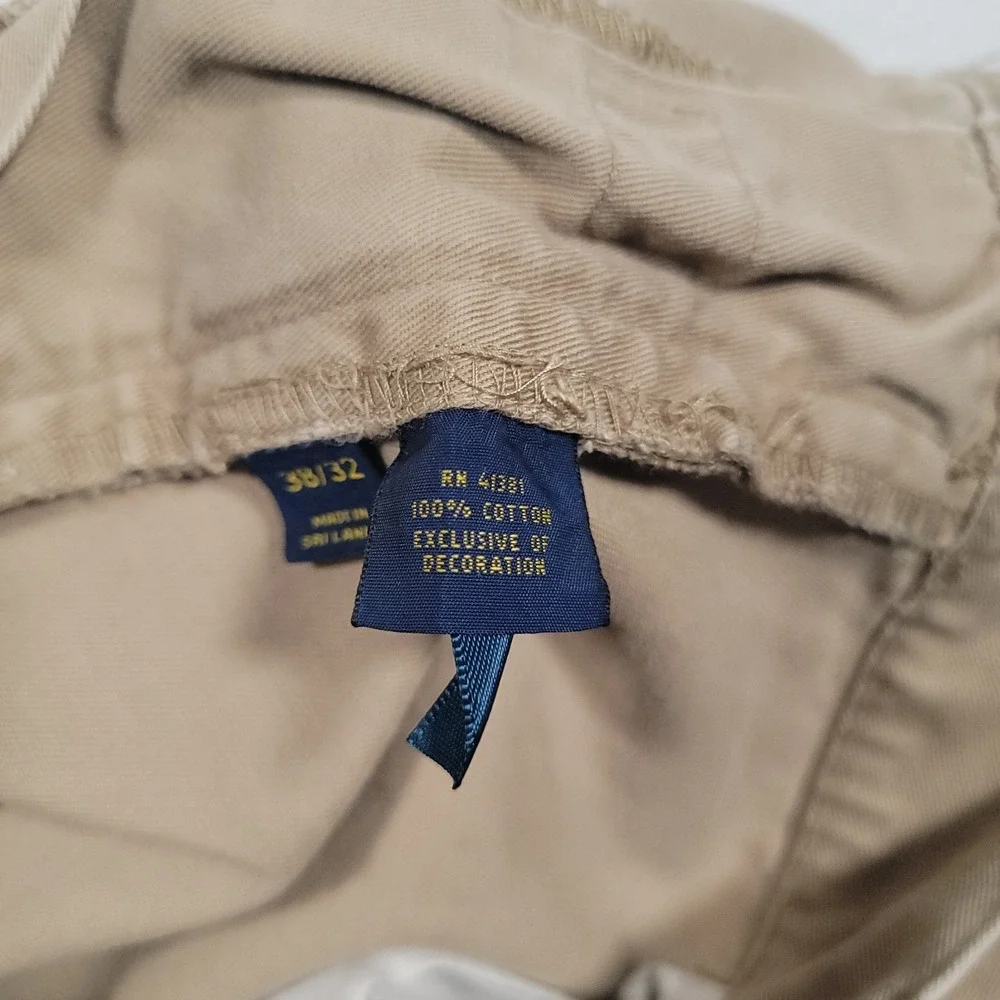 Polo Ralph Lauren‎ Pants Men's 38x32 Straight Leg 5-Pocket Khaki Cotton